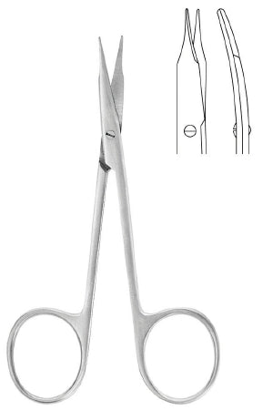 McKesson McKesson Argent Tenotomy Scissors Stevens 4-1/8 Inch Surgical Grade Stainless Steel Finger Ring Handle - 43-1-110