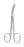 McKesson McKesson Argent Suture Scissors 4-1/2 Inch Surgical Grade Stainless Steel NonSterile Finger Ring Handle Angled Blunt/Blunt - 43-1-354