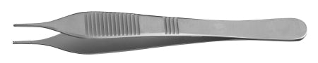 McKesson McKesson Argent Tissue Forceps Adson 4-3/4 Inch Surgical Grade Stainless Steel NonSterile NonLocking Thumb Handle Straight 1 X 2 Teeth - 43-1-775