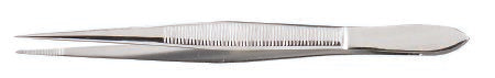 McKesson Argent - Splinter Forceps 4 Inch Length Surgical Grade Stainless Steel NonSterile NonLocking Thumb Handle Straight - 43-1-779