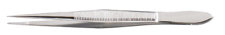 McKesson McKesson Argent Splinter Forceps 4 Inch Surgical Grade Stainless Steel NonSterile NonLocking Thumb Handle Straight - 43-1-779
