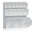 Market Lab - Tilt Front Bin Clear Plastic 7-3/4 X 9-1/2 X 23-1/2 Inch - 10383