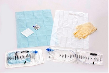 Medical Technologies of Georgia MTG Instant Cath Intermittent Catheter Kit Firm Straight Tip 14 Fr. Without Balloon Silicone - 12114