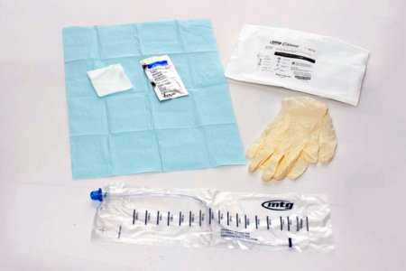 Medical Technologies of Georgia MTG EZ-Advancer Mini-Pak Intermittent Catheter Kit Firm 12 Fr. Without Balloon Silicone - 42112