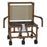 Mjm International Bariatric Shower Chair  Drop Arm Pvc Frame 22-1/2 Inch Height - WTS126-5BAR-DDA-10-QT-C