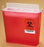 Health Care Logistics Sharps Container 4-3/4 W X 10-3/8 L X 9-1/8 H Inch 5 Quart Red Base / Translucent Lid Vertical Entry Lid - 9601-01