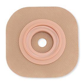 New Image CeraPlus - Ostomy Barrier Precut, Extended Wear Adhesive Tape Borders 57 mm Flange Red Code System 1-1/4 Inch Opening - 11506