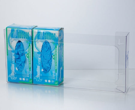Health Care Logistics - Glove Box Holder Horizontal Mounted 4-Box Capacity Clear 3-3/4 X 10 X 22-1/4 Inch Plastic - 11950