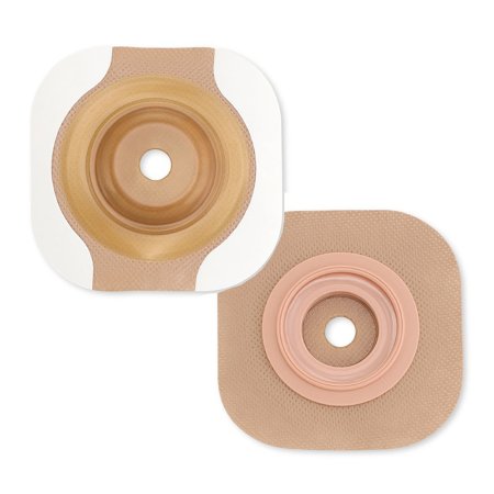 New Image CeraPlus - Ostomy Barrier Precut, Extended Wear Adhesive Tape Borders 44 mm Flange Green Code System 7/8 Inch Opening - 11503