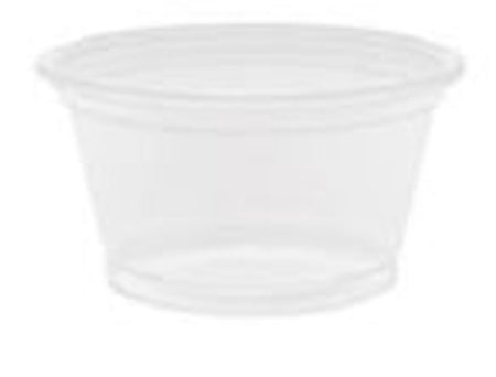 Saalfeld Redistribution Conex Medicine Cup 0.75 oz. Translucent Plastic Disposable - 075PC