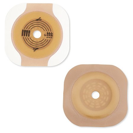 New Image CeraPlus - Ostomy Barrier Trim to Fit, Extended Wear Adhesive Tape Borders 57 mm Flange Red Code System Up to 1-3/4 Inch Opening - 11203