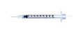 Becton Dickinson Ultra-Fine Lo-Dose Insulin Syringe with Needle 0.5 mL 29 Gauge 1/2 Inch Attached Needle Without Safety - 324703