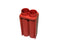 Drucker Tube Carrier 100 mm, Red, 2-Place, Flat For 653V Centrifuge - 7713030