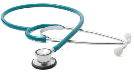 Proscope 675 - Pediatric Stethoscope Teal Blue 1-Tube 21 Inch Tube Double-Sided Chestpiece - 675TL