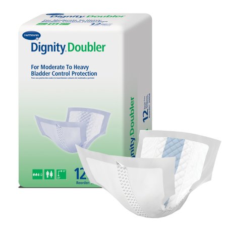 Dignity Doubler - Bladder Control Pad 13 X 24 Inch Moderate Absorbency Polymer Core One Size Fits Most Adult Unisex Disposable - 30058