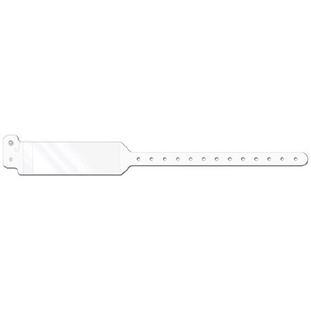 Conf-id-ent - Identification Wristband with Shield Conf-ID-ent Write On Band Permanent Snap Without Legend - WBSHDA-9