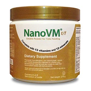 Solace Nutrition NanoVM tf Pediatric Tube Feeding Formula 275 Gram Jar Powder Unflavored Ages 1 - 18 Years - 1190