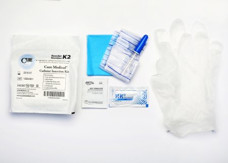 Cure - Catheter Insertion Tray Universal Without Catheter Without Balloon Without Catheter - K2-90
