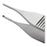 Lil' Tips - Tissue Forceps Adson 4-3/4 Inch Length Surgical Grade Stainless Steel Sterile NonLocking Thumb Handle Straight 1 X 2 Teeth - Medline - 66970