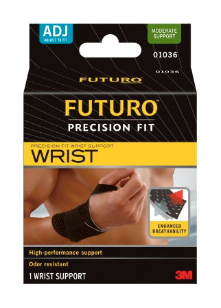 3M Futuro Precision Fit Wrist Support Left or Right Wrist One Size Fits Most - 01036EN