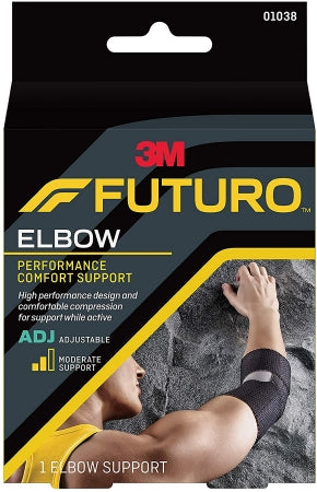 3M Futuro - Elbow Support One Size Fits Most Left or Right Elbow Black - 01038ENR