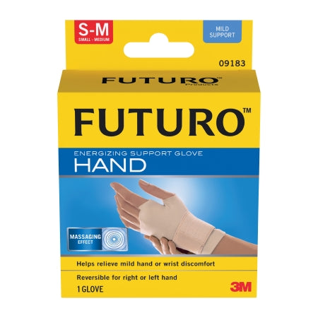 3M Futuro Support Glove Fingerless Small / Medium Over-the-Wrist Ambidextrous Nylon / Spandex - 09183EN