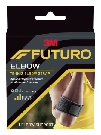 3M Futuro - Elbow Support Tennis Elbow Strap Left or Right Elbow Black - 45975ENR