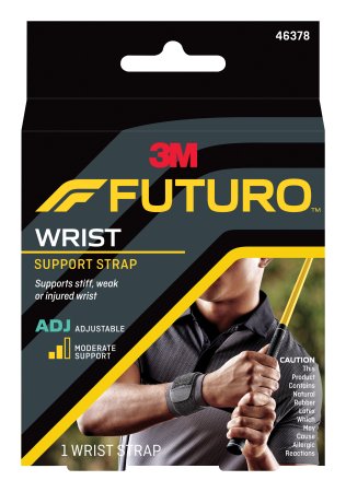 Futuro - Wrist Support Wraparound / Wristlet Fabric / Foam Left or Right Wrist Black One Size Fits Most - 46378ENR