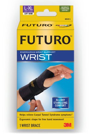 3M Futuro Energizing Wrist Support Sleeve Left Hand Large / X-Large - 48403EN