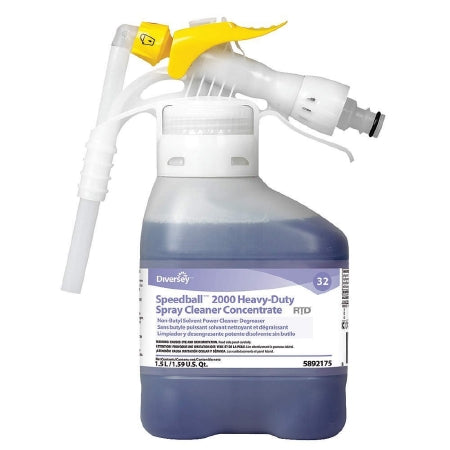 Diversey Speedball 2000 Heavy-Duty - Surface Cleaner / Degreaser Alcohol Based RTD Dispensing System Liquid Concentrate 1.5 Liter Bottle Citrus Scent NonSterile - DVS95892175