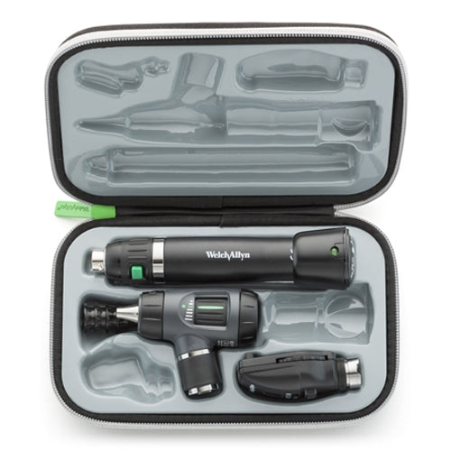 Welch Allyn 3.5V Halogen Coaxial Opthamaloscope/Otoscope/L-ion Set w/LED - 97200-MSL