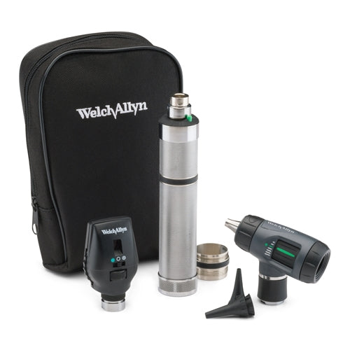 Welch Allyn 3.5v Halogen Coaxial Opthamaloscope/Otoscope Srt w/LED, Soft Case - 97201-MCL