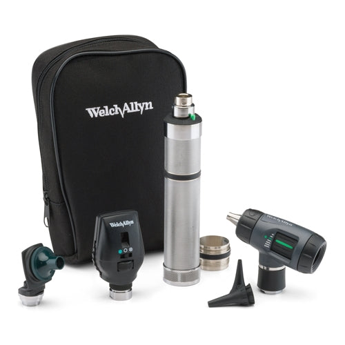 Welch Allyn 3.5v Halogen Coaxial Opthamaloscope/Otoscope Set SFT Case - 97211-MC