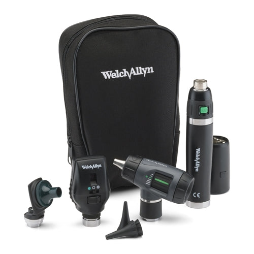 Welch Allyn 3.5v Halogen Coaxial Opthamaloscope/Otoscope Set SFT Case - 97211-MS