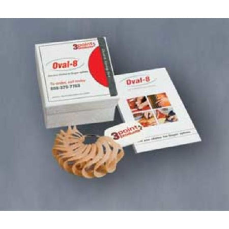 Alimed Oval-8 Finger Splint Sizing Set Oval Ring Style Plastic Finger Translucent Assorted Sizes - 51882