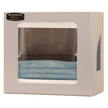 Bowman - PPE Dispenser BOWMAN Wall Mount 1-Box Capacity Quartz Beige 4.75 X 8.63 X 9.75 Inch ABS Plastic - FM200-0212
