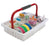 Market Lab Inc Phlebotomy Tray 7 X 11 X 16.5, Teal, With 13 mm Tube Rack - 1885-TL