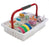 Market Lab - Phlebotomy Tray 7 X 11 X 16.5, Teal, With 13 mm Tube Rack - 1885-TL