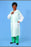 Lew Jan Textile Lab Coat White 2X-Large Long Sleeves Knee Length - ZZZ-DLC229