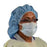 Cardinal Insta-Gard Procedure Mask with Eye Shield Pleated Earloops One Size Fits Most Blue - AT7511-WE