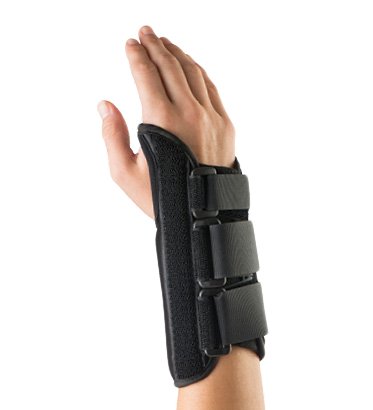 PatientForm - Wrist Brace Aluminum / Spandex Left Hand Black Large - 70227