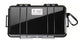 Med-Tech Resources Pelican Micro Dry Case Black / Clear Lid Plastic 2.62 X 5.56 X 9.37 Inch - TR-1060-BLACK