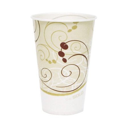 Solo - Drinking Cup 12 oz. Symphony Print Wax Coated Paper Disposable - R12N-J8000