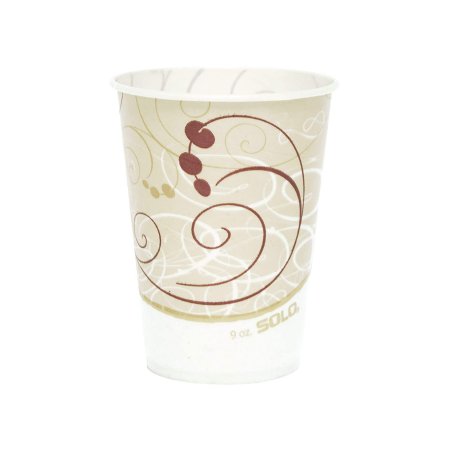 Solo - Drinking Cup 9 oz. Symphony Print Wax Coated Paper Disposable - R9N-J8000
