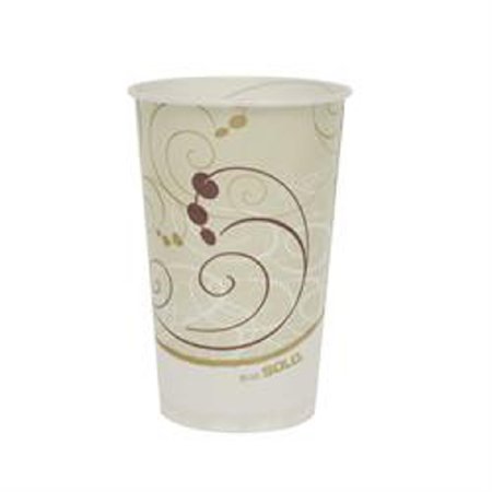 Solo Cup Solo Drinking Cup 16 oz. Symphony Print Wax Coated Paper Disposable - RP16P-J8000