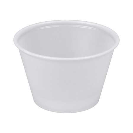 Solo - Souffle Cup 4 oz. Translucent Plastic Disposable - P400N