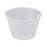Solo - Souffle Cup 4 oz. Translucent Plastic Disposable - P400N