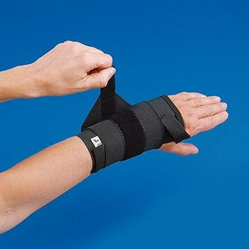 Patterson Medical Supply Rolyan Wrist Support Elastic Left Hand Black Large - A914LL