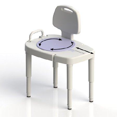 Maddak Maddak Bath Transfer Bench 16 to 23 Inch Height Range 16 to 23 Inch Height Range 450 lbs. Weight Capacity Removable Arm Rail - 727142701