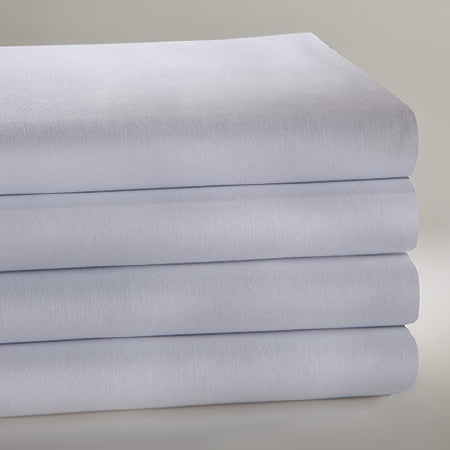 Standard Textile - Bed Sheet Flat Sheet 66 W X 115 L Inch White Cotton 55% / Polyester 45% Reusable - 12339400